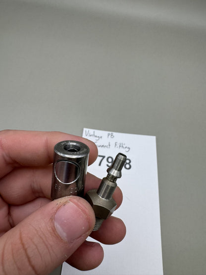 Vintage Paintball Pro Connect Fitting Stainless Steel