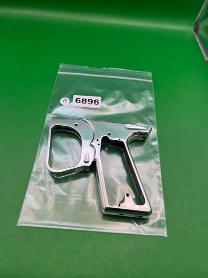 Stock Shocker Frame - used paintball grip frame - silver