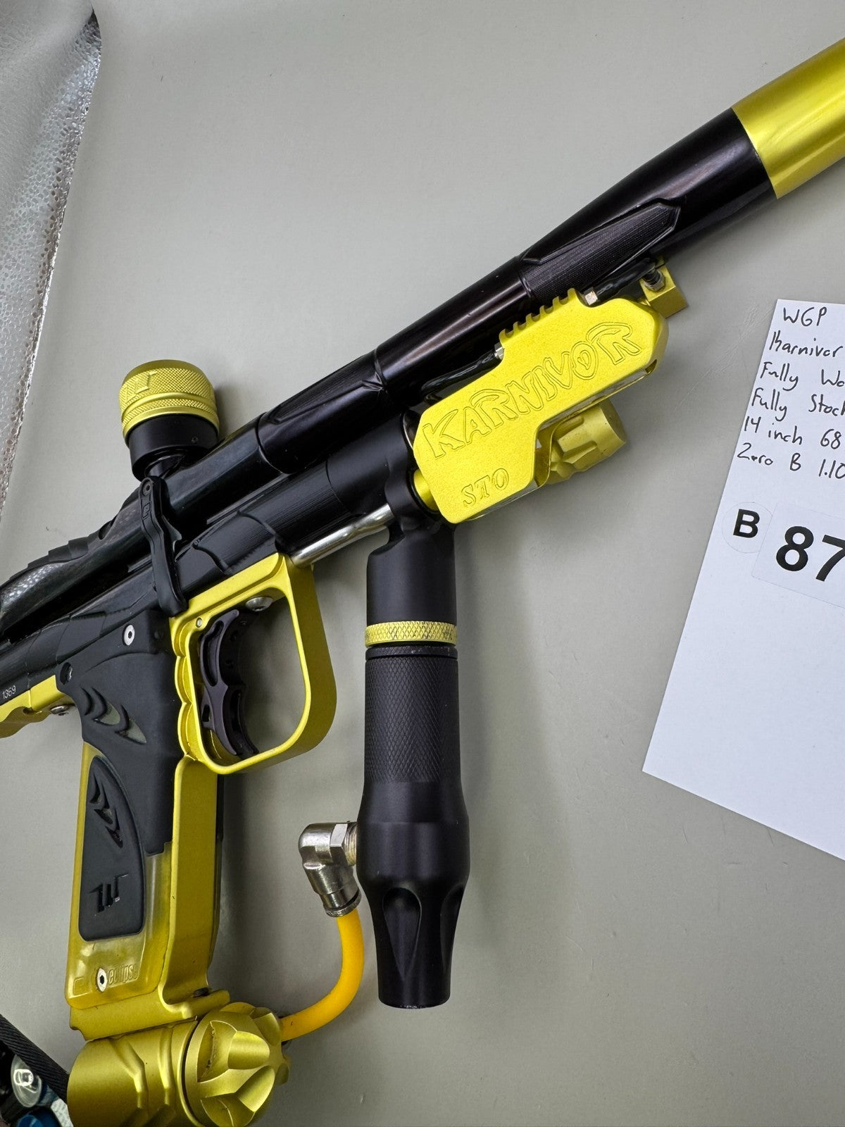WGP Karnivor Autococker - Black/Yellow - Paintball Marker Fully Working