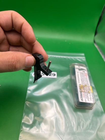 Shocktech Autococker Swing Trigger Shoe Black Aluminum Roller Bearing