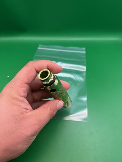 Bob Long Torpedo Inline HPR Regulator Gold New Style w/ Elbow Fitting