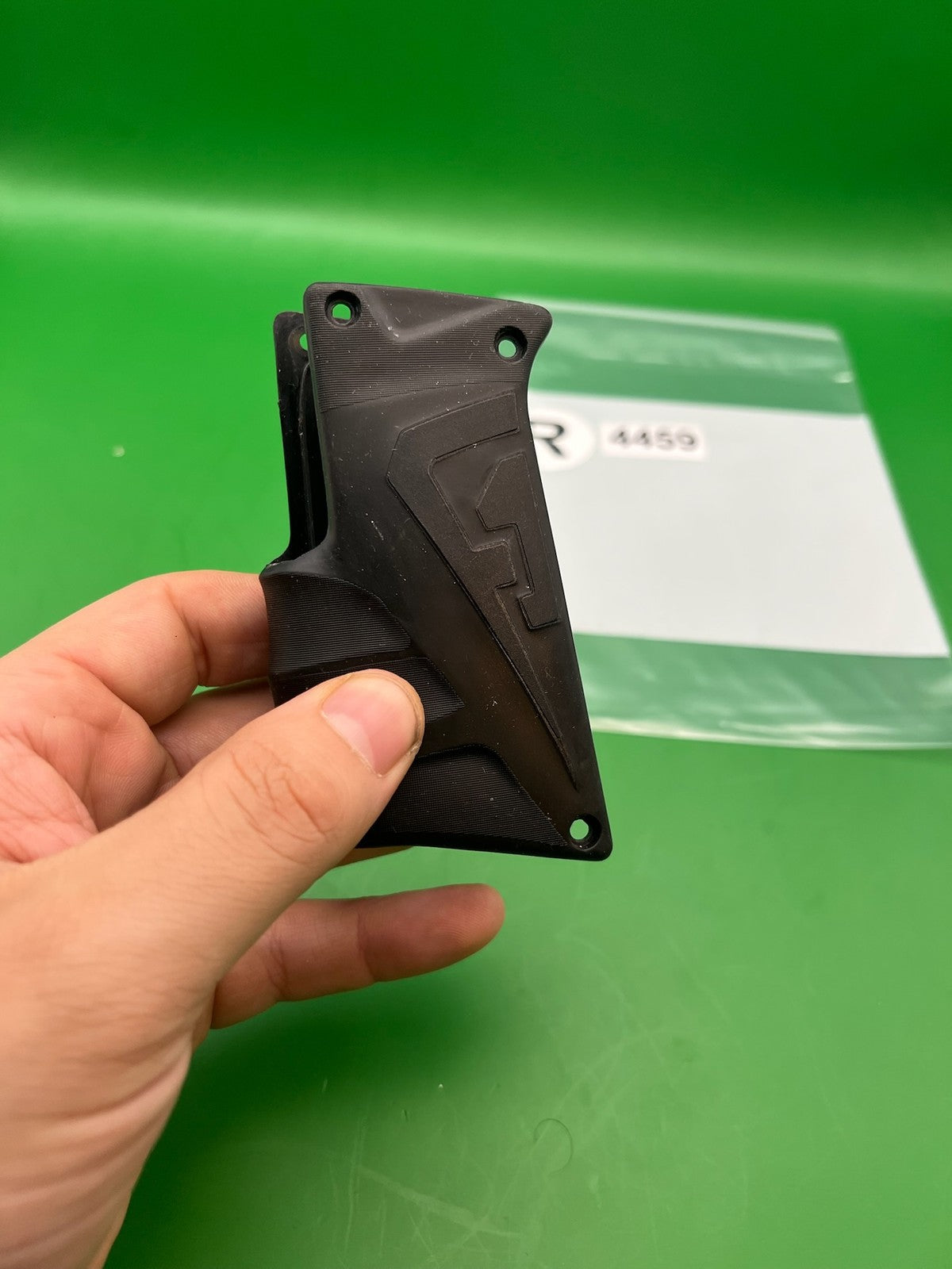 Bob Long Marker Grip Panels Black Grey Rubber Comfort Grips