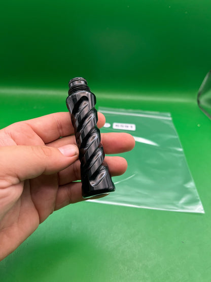 Black Gas Through Grip - used paintball gas through grip - black