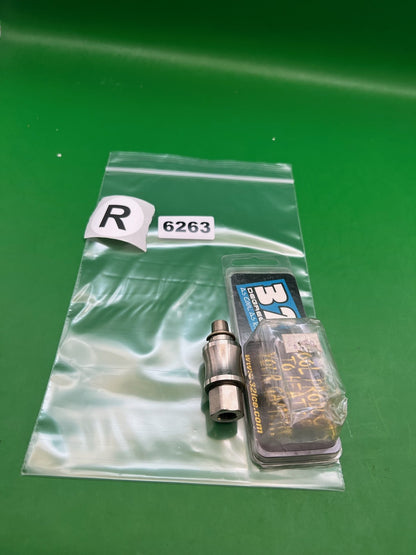32 Degrees Stainless Steel HPA Tank to Female Adapter Fitting Silver