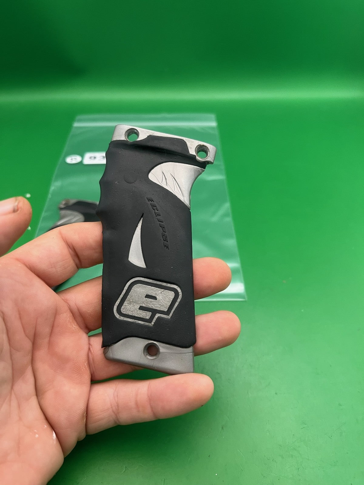 Planet Eclipse E-Blade Autococker Grip Panels Black Silver Rubber WGP E2