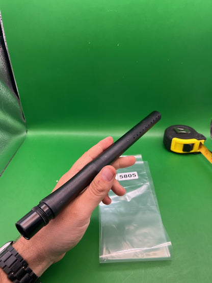 Autococker Barrel Back 14" .689 Black - used paintball barrel back - black