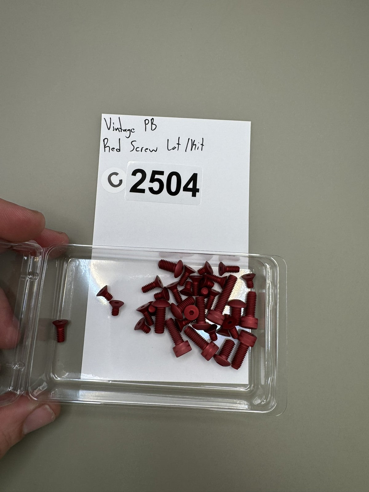 Vintage PB Red Screw Lot /kit