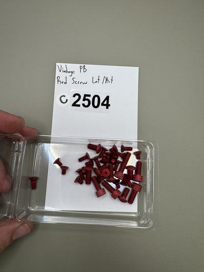 Vintage PB Red Screw Lot /kit