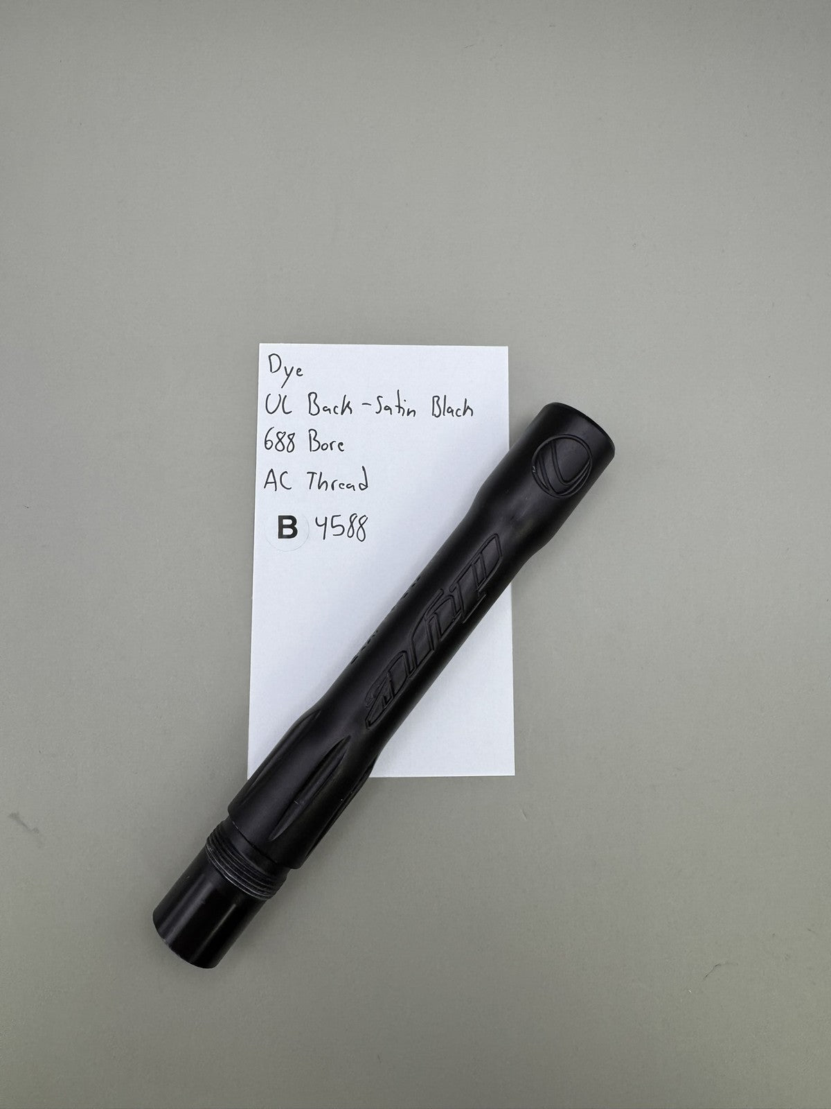 Dye UL Back - Satin Black 688 Bore AC Thread