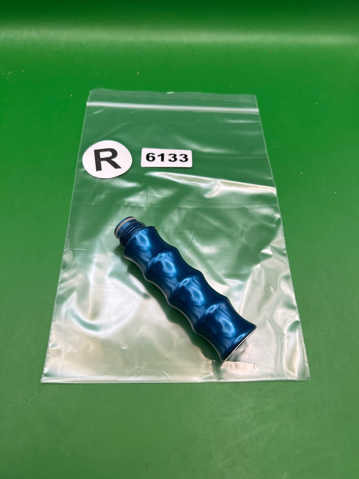AGD Automag Classic Blue Gas Through - used paintball gas through grip - blue anno