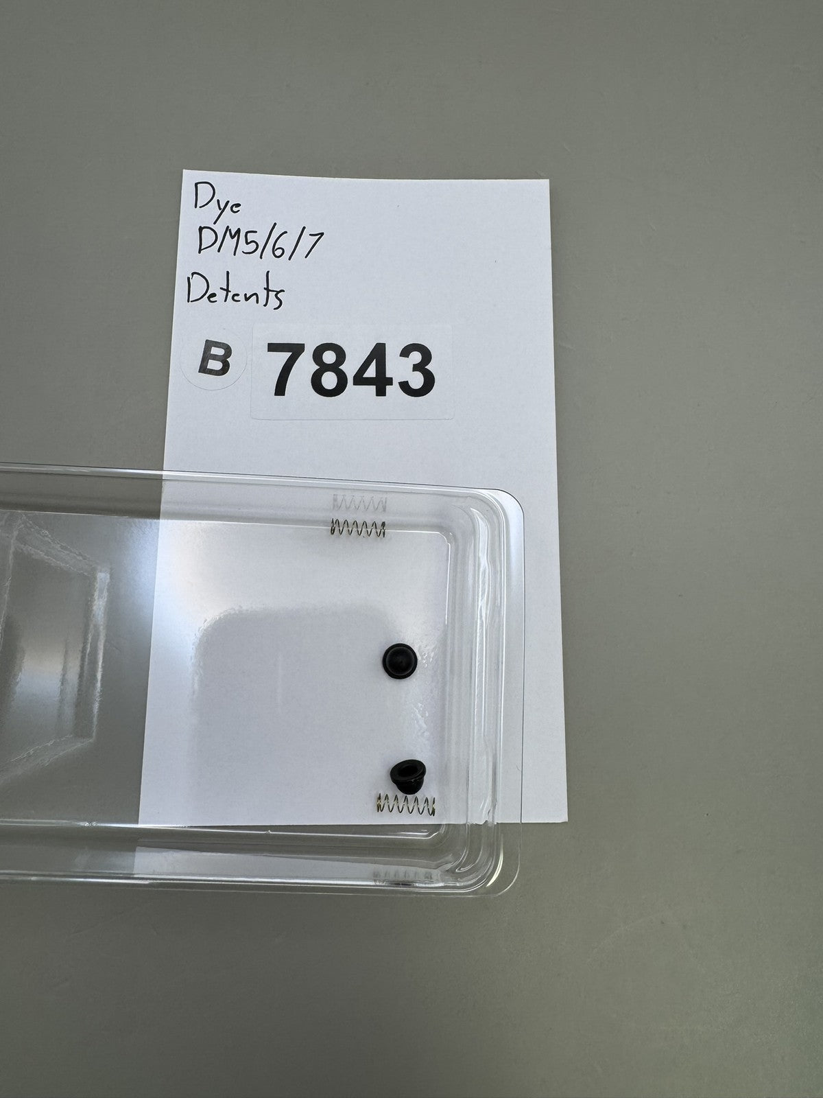 Dye DM5 DM6 DM7 Ball Detents Black