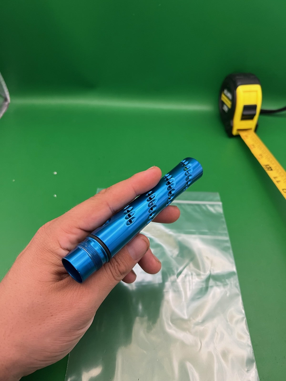 Smart Parts Freak Barrel Tip 12 Inch Blue Ported Teardrop Aluminum
