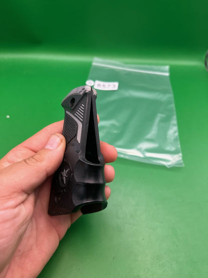 Dangerous Power 1911/45 Style Grip Panels Black Rubber Paintball Marker Grips