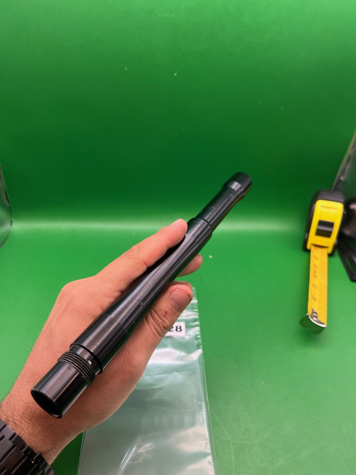 Stock Autococker Barrel 12" .690 Black - used paintball barrel - black
