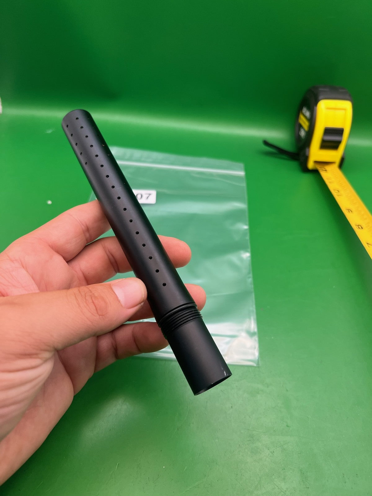 Field One Acculock Barrel Tip Dust Black 8" Ported Aluminum