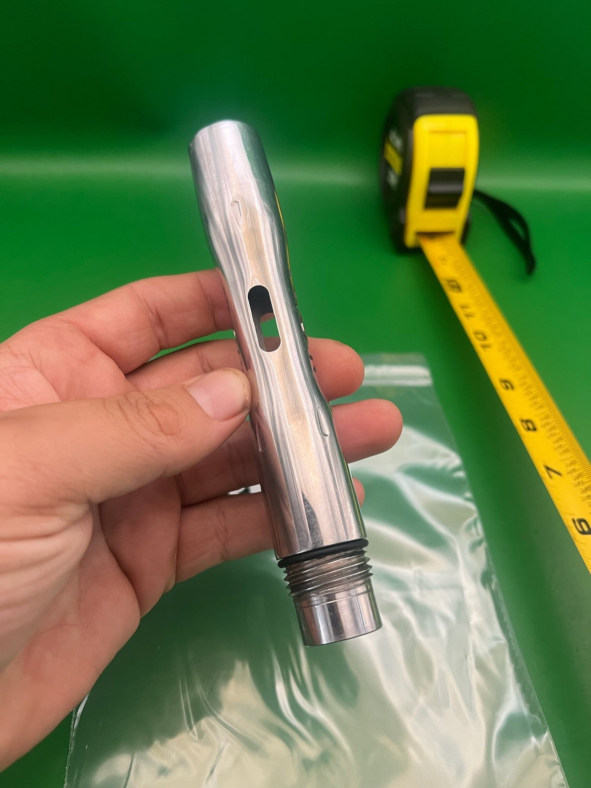Smart Parts Freak Barrel Back Ion Luxe Impulse Shocker Thread Silver Chrome 5"