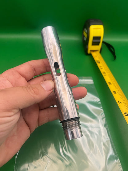Smart Parts Freak Barrel Back Ion Luxe Impulse Shocker Thread Silver Chrome 5"