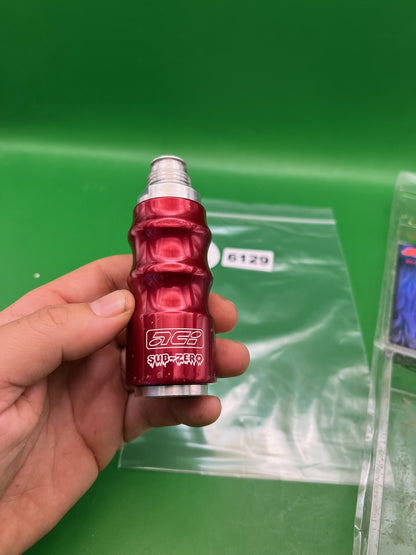 Sub-Zero Paintball Gas Through Grip - used paintball gas through grip - red anno