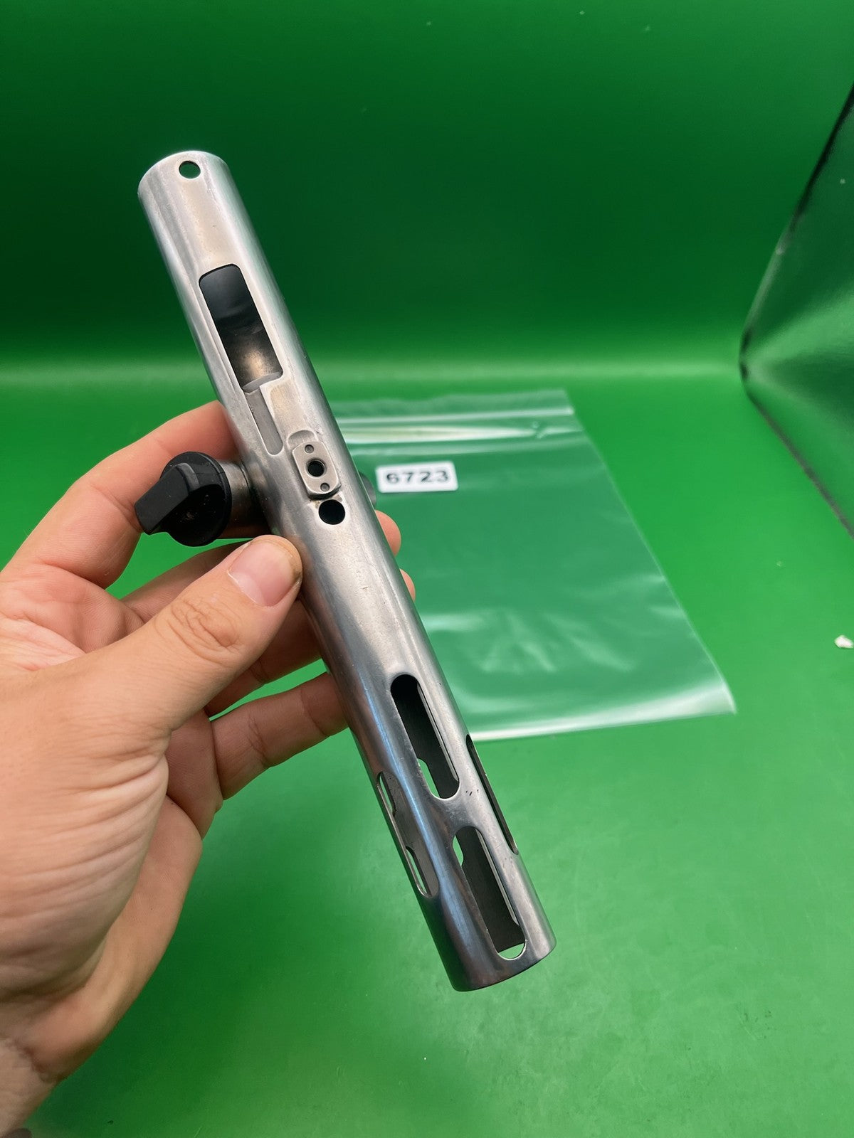 AGD Automag Body - used paintball body - raw / unfinished stainless steel