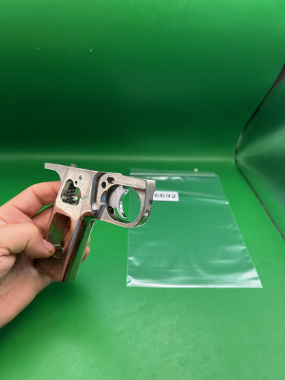 Autococker Slider Frame - used paintball grip frame - raw aluminum / unfinished