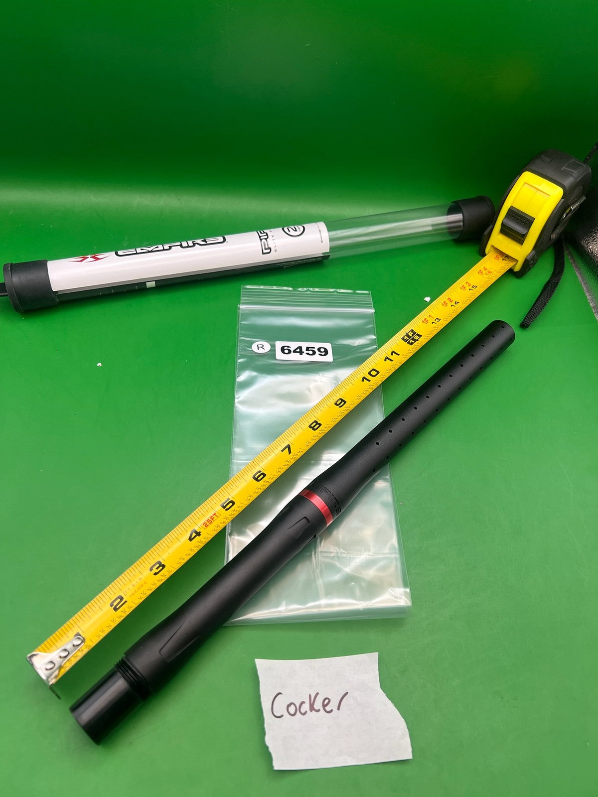 Empire Autococker Barrel Back Black .689 14" - used paintball barrel back - black