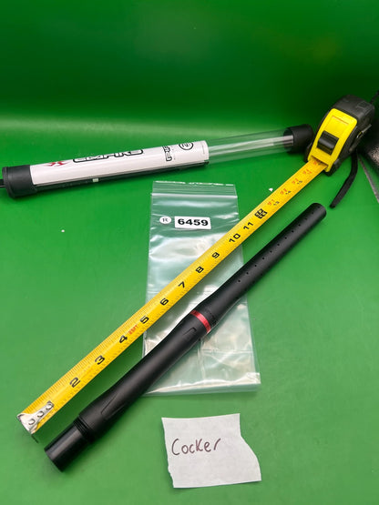Empire Autococker Barrel Back Black .689 14" - used paintball barrel back - black
