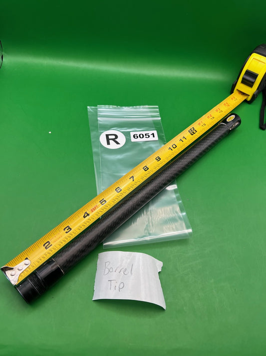 Stiffi Carbon Fiber Barrel Tip 14" Black - Uses Stiffi Backs - used paintball barrel tip - black