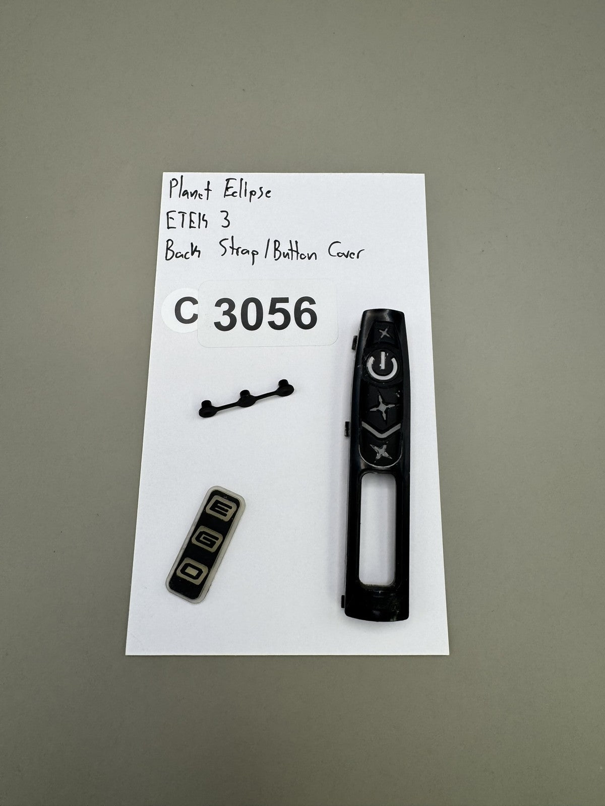 Planet Eclipse Etek 3 Back Strap/Button Cover Black