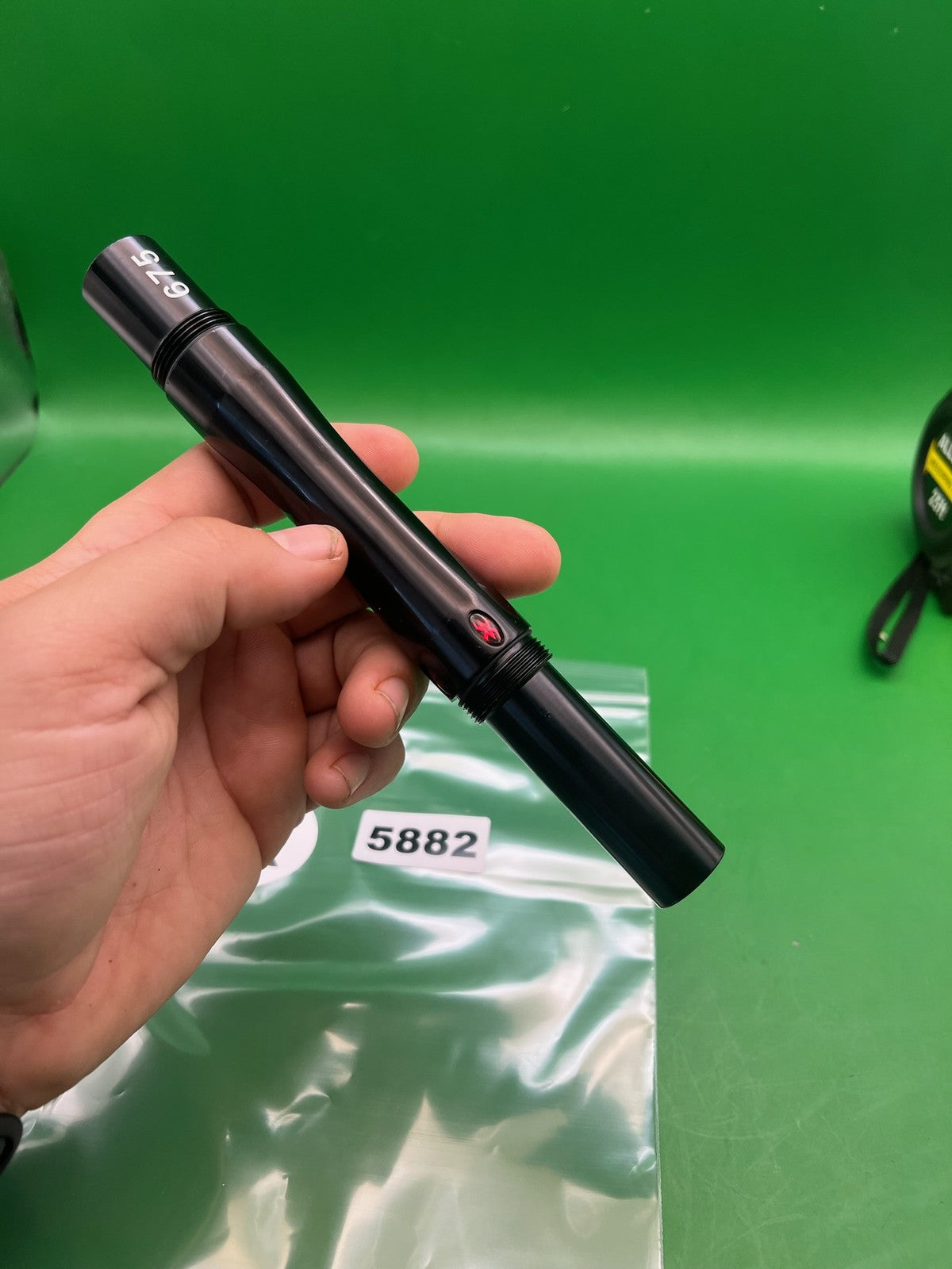 Empire Autococker .675 Black Back - used paintball barrel back - black