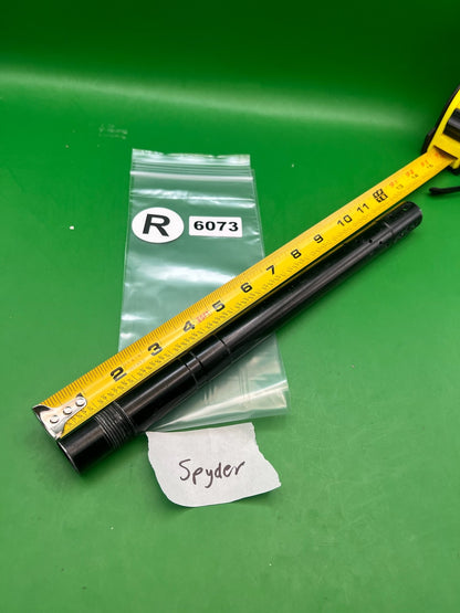 Spyder One Piece Barrel 12" .689 Black - used paintball barrel - black