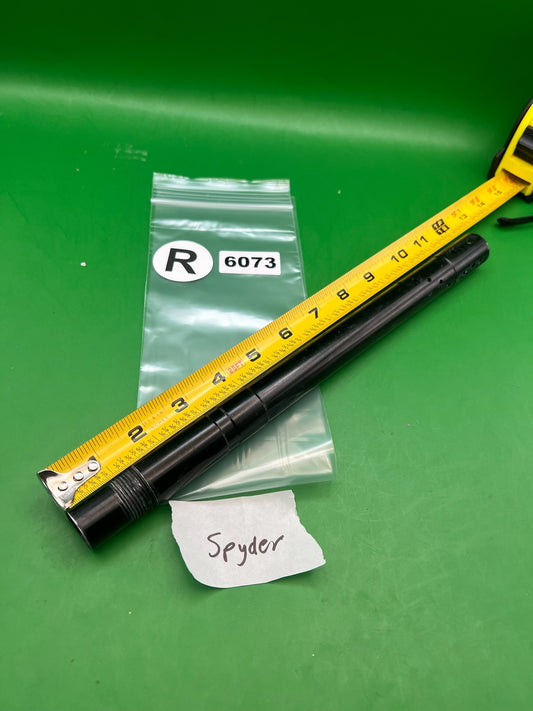 Spyder One Piece Barrel 12" .689 Black - used paintball barrel - black