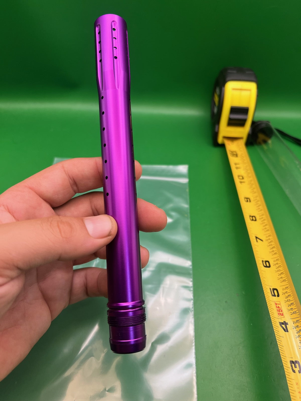 Dye UL Ultralite 14" Barrel Tip Purple Ano Aluminum Paintball Front