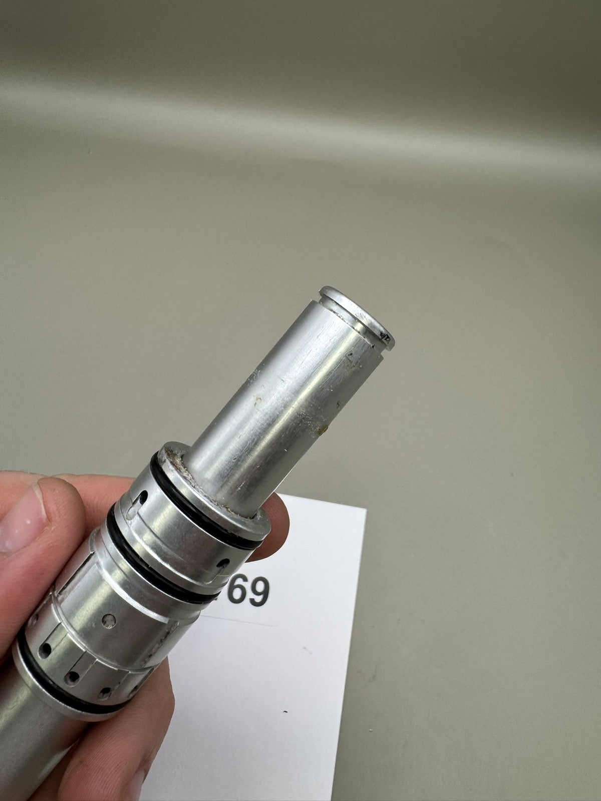 Dye DM4 Bolt/Engine Silver Aluminum Paintball Marker Part