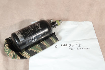 Pure Energy 48ci 3000 PSI Paintball HPA Tank w/ Regulator &amp; Camo Cover â Tested