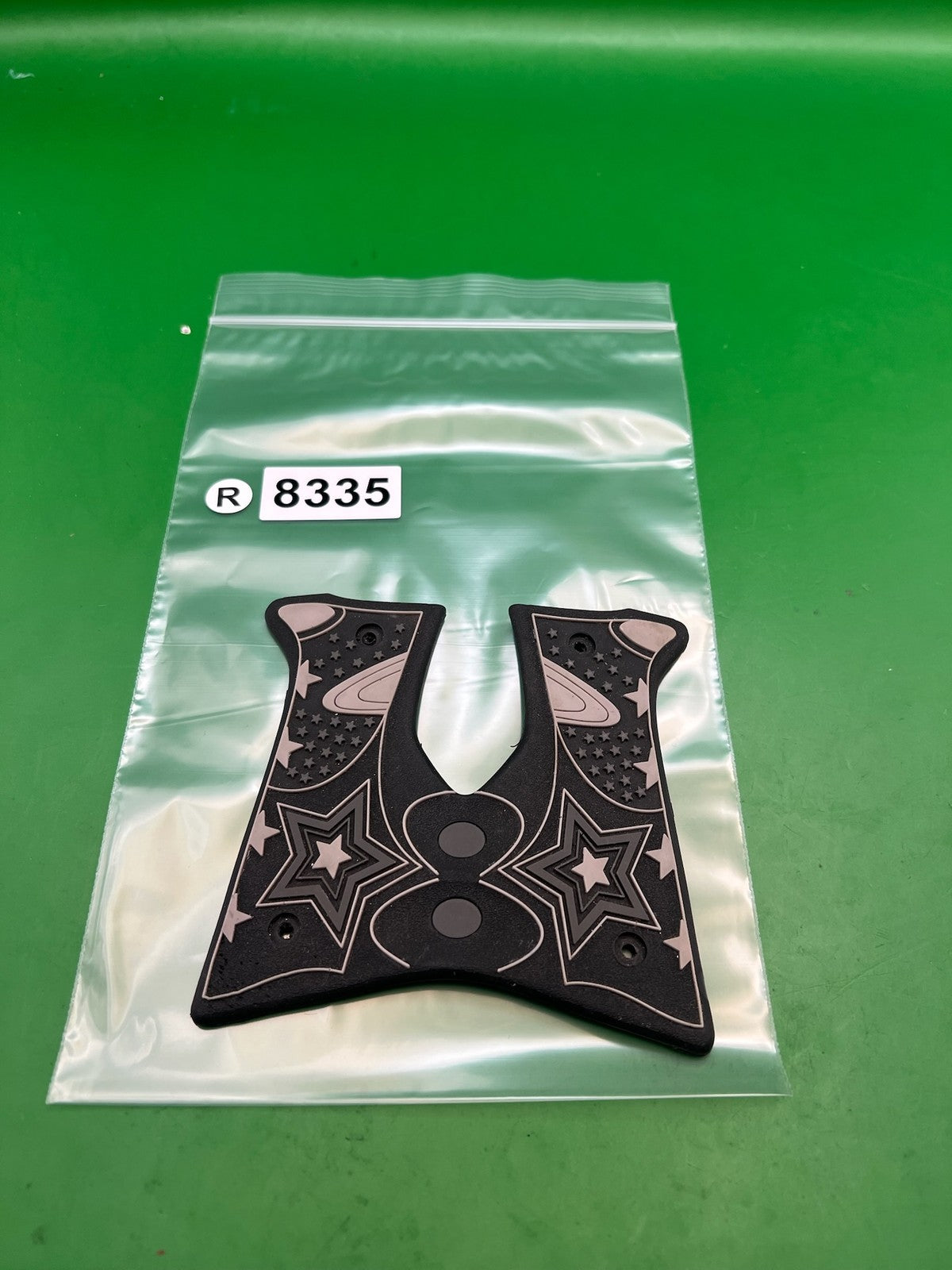 Gen X Global GXG 1911 45 Style Paintball Marker Grips Black Gray Stars
