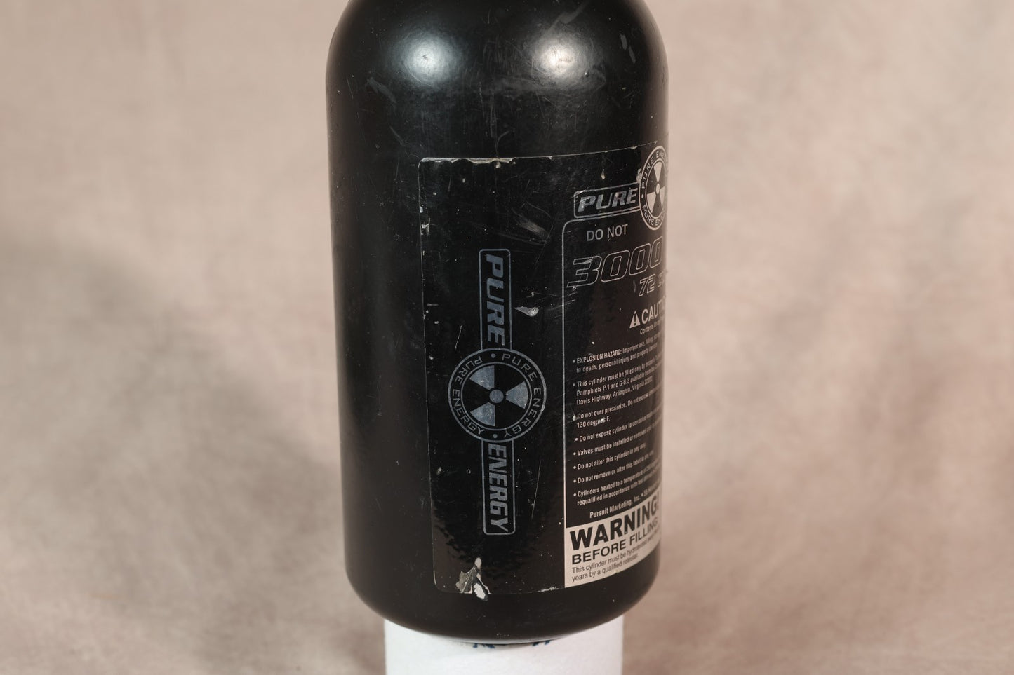 Pure Energy 48ci 3000 PSI Paintball HPA Tank w/ Regulator &amp; Camo Cover â Tested