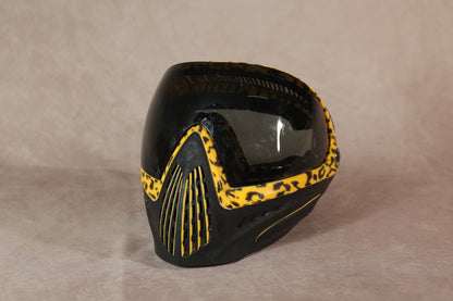 Dye i4 Paintball Mask Cheetah Leopard Print Yellow Black With Storage Bag