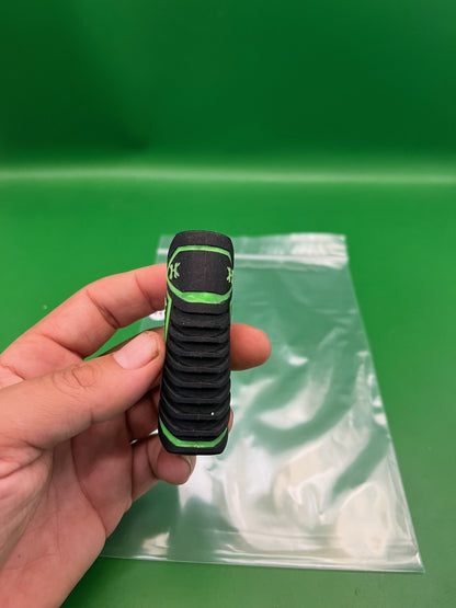 HK Army Vice Reg Grip Black Neon Green Rubber Paintball Regulator Grip Cover
