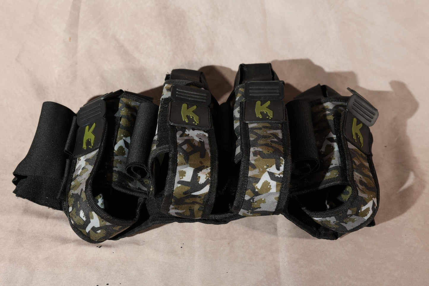 Karnage Paintball Pod Pack Harness Camo with 6 HK Army Pods Bundle