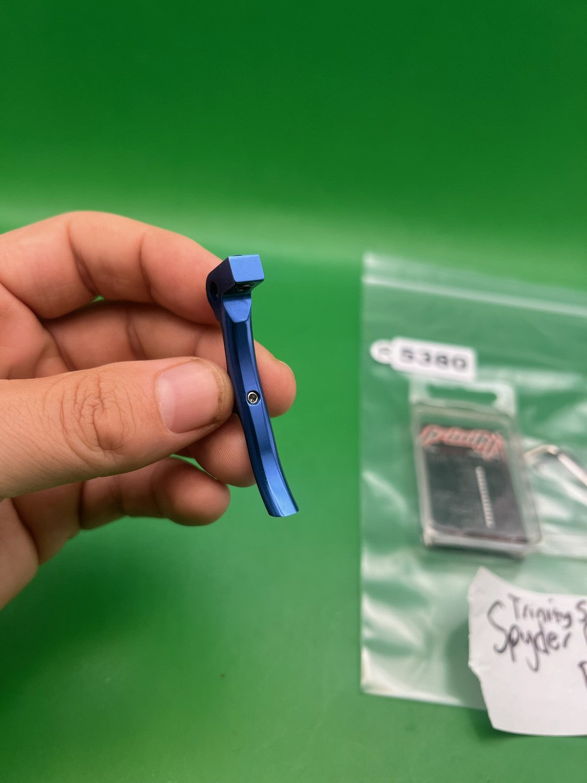 Trinity Sick Spyder Roller Trigger E-Frame Blue Anodized Aluminum