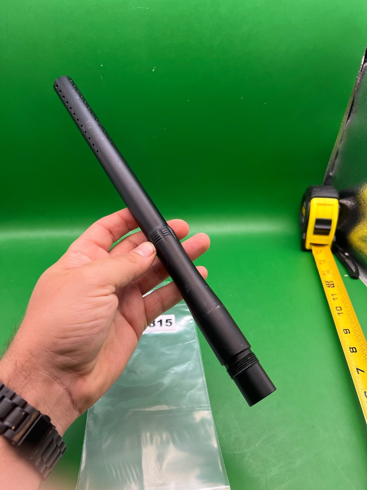 CP Custom Products One Piece Barrel 14" Black - used paintball barrel - black