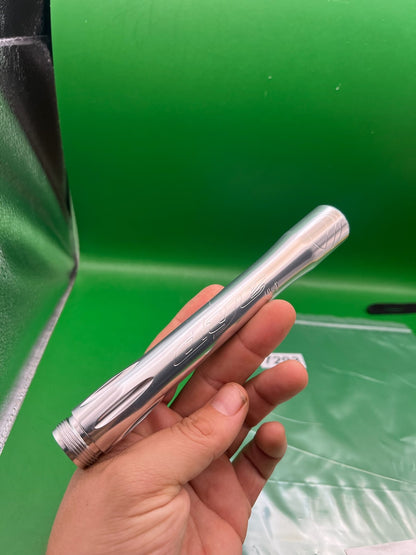 Dye UL-I Barrel Back Autococker AC Thread Polished Silver ~8"