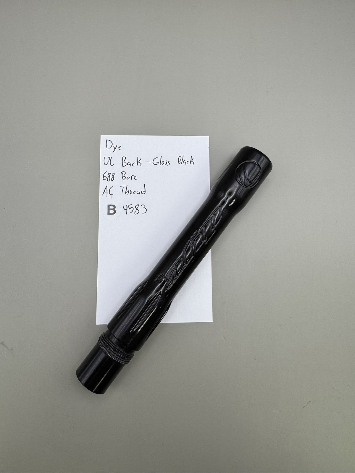 Dye UL Back - Gloss Black 688 Bore AC Thread