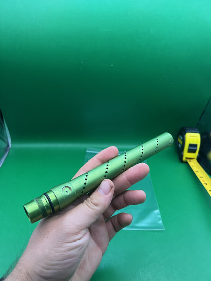 Dust Green Freak Tip - used paintball barrel tip - dust green
