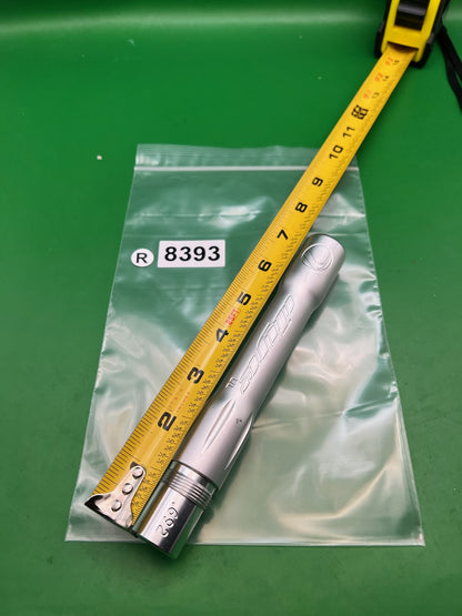 Dye UL Autococker Threaded Barrel Back Silver Polished Clear .692 ~7"