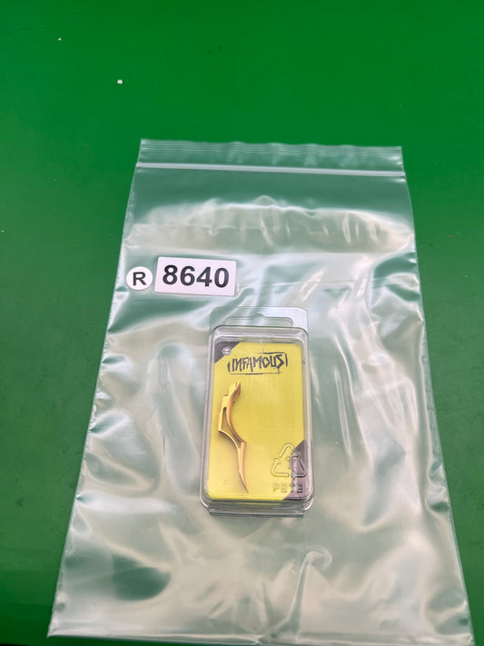 Infamous Deuce 1R DNA Trigger Gold Fits LV2 Geo4 CS1 CS1.5 180R 170R CSR CSPro