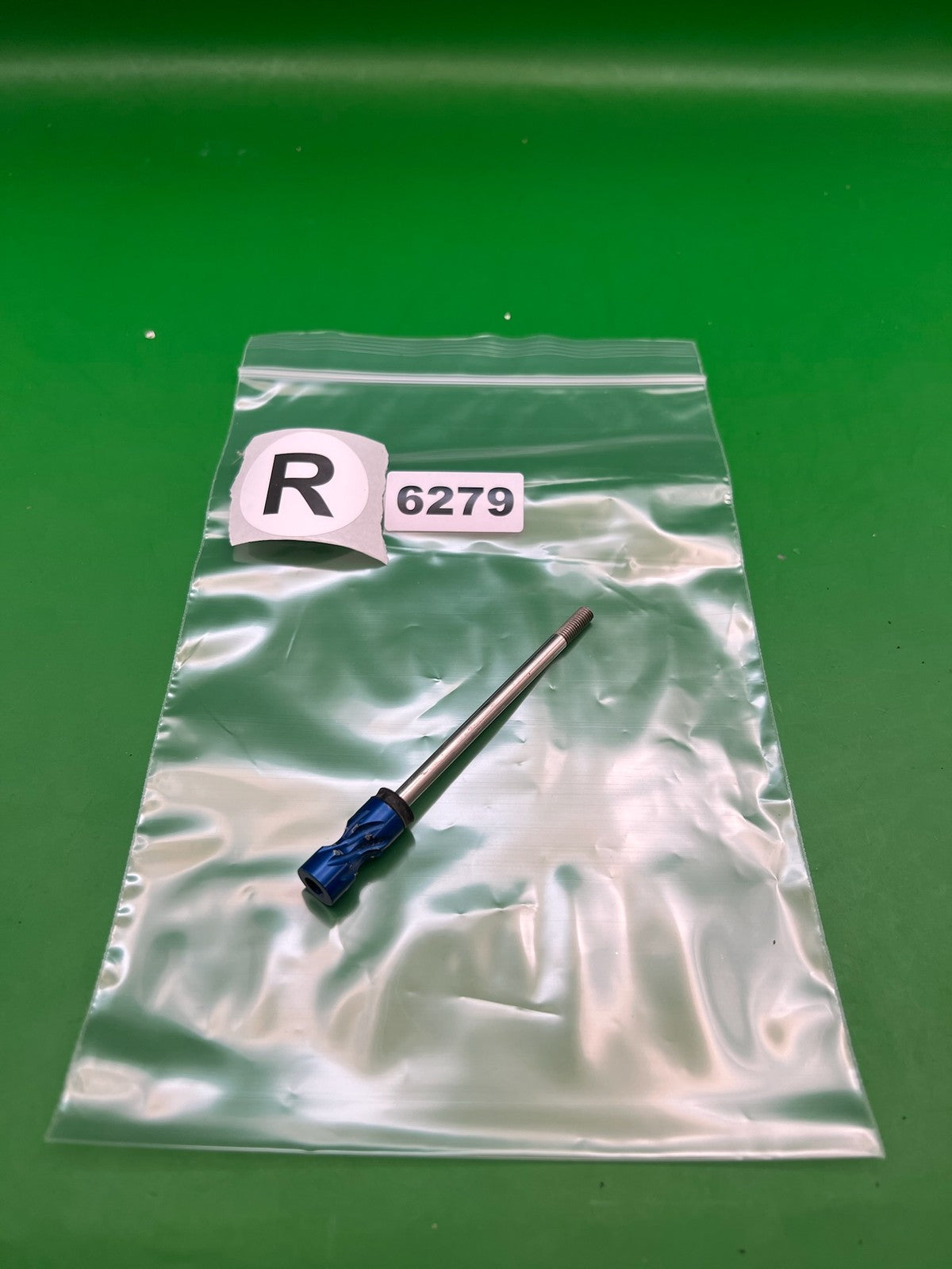 Blue Autococker Cocking Rod - used paintball cocking rod - blue anno / stainless