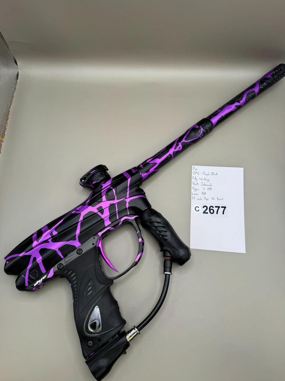 Dye DM6 - Purple/Black - Paintball Marker Fully Working