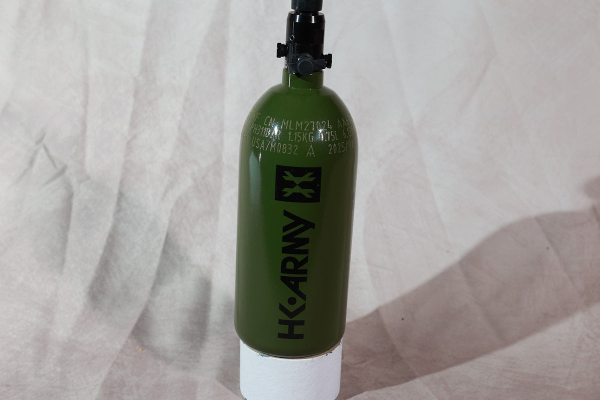 HK Army 48CI 3000PSI Compressed Air Tank Olive Green Paintball HPA Bottle
