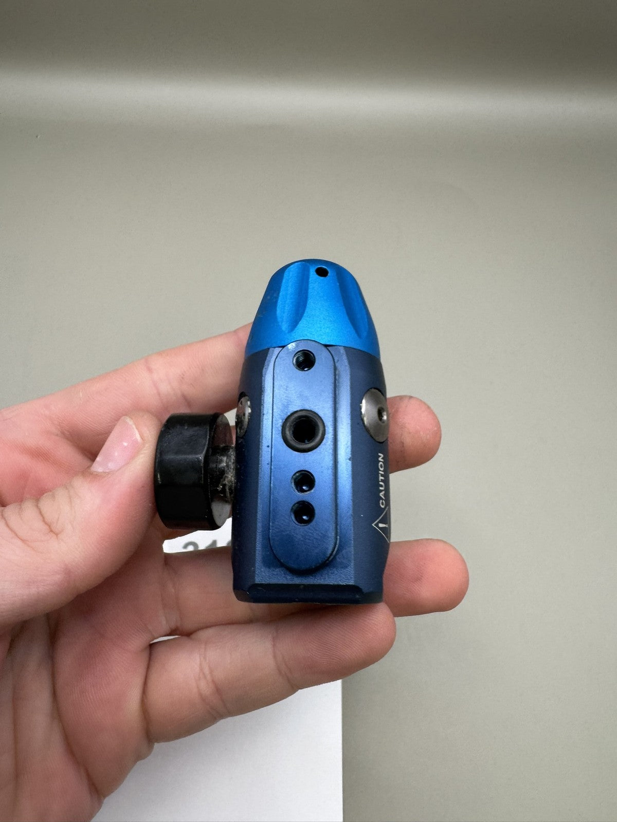 Empire AXE Pro ASA/HPR Blue Paintball ASA with Gauge